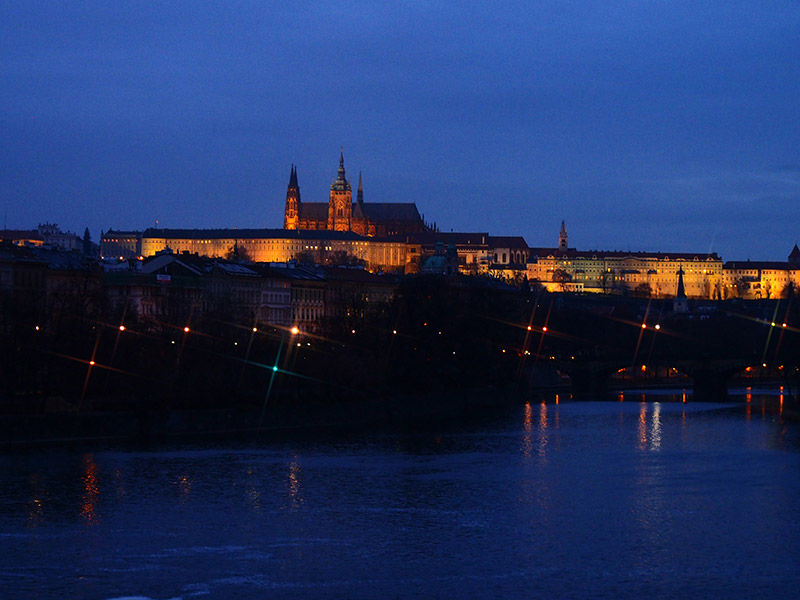 Prague in night, January 2016, photo by Arash raissian