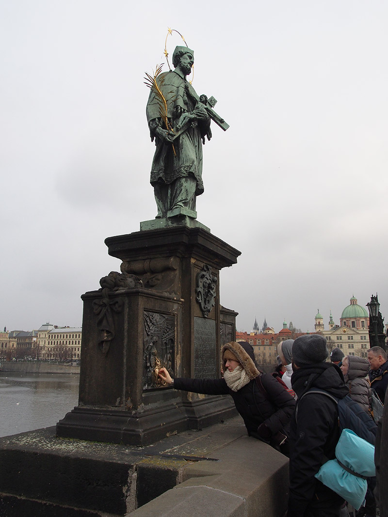 Charles Bridge, Prague, in January 2016 - photo by Arash Raissian